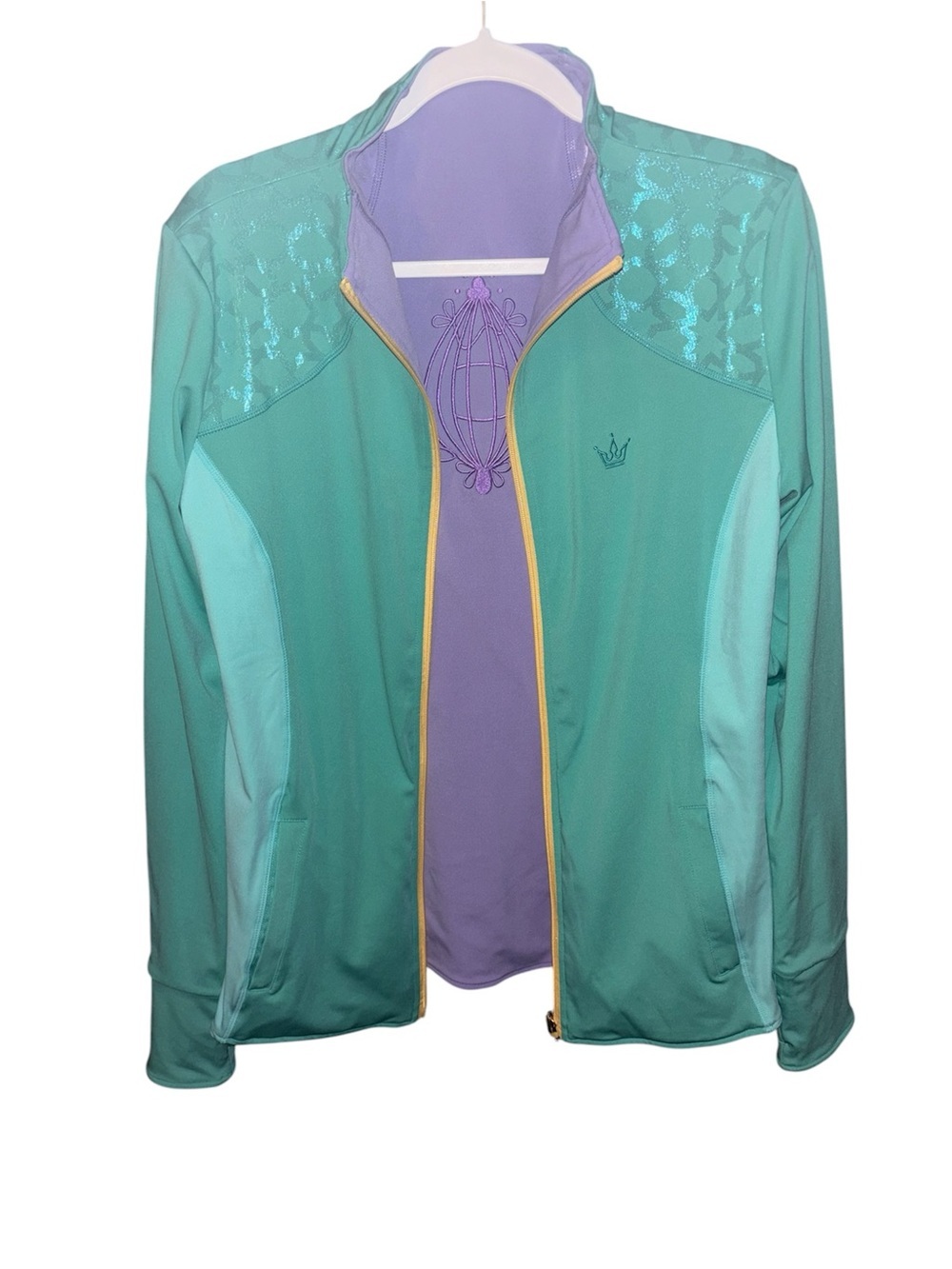 Crowned Athletic Lilac Arabian Nights Full-Zip Jacket NWT XL - Picture 3 of 16